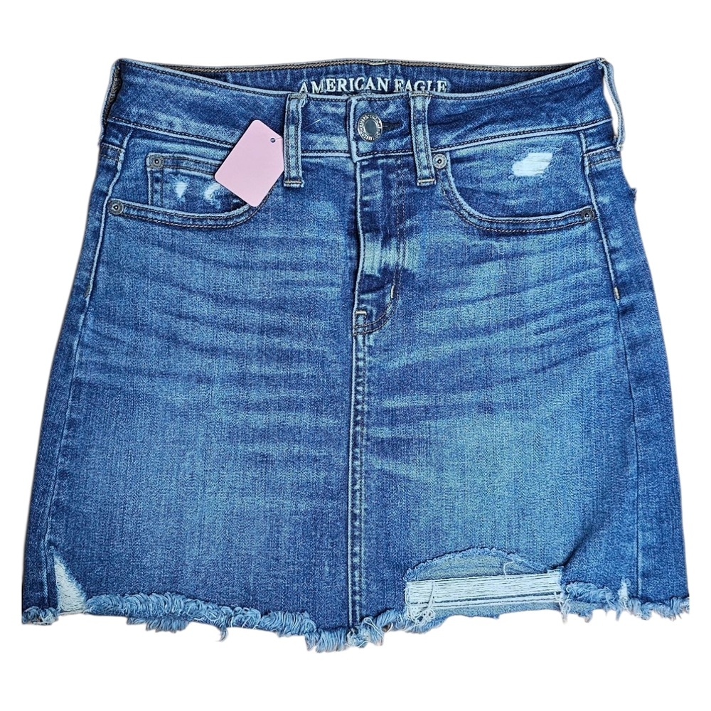 American Eagle Outfitters Blue Denim Mini Skirt